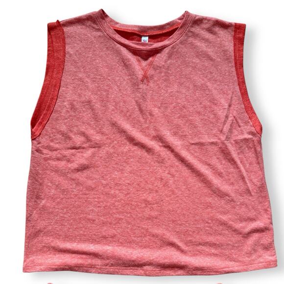 SO Intimates French Terry Sleep Set Medium Coral Tank Top Shorts Pajamas NWT - Picture 2 of 5